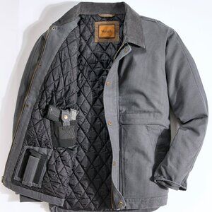 CANVAS CONCEALED CARRY JACKET - Charcoal | 3XL